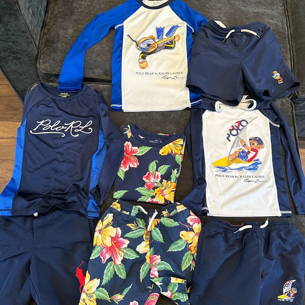2 bins of kids polo Ralph lauren items about to be listed in the next week 3-5T